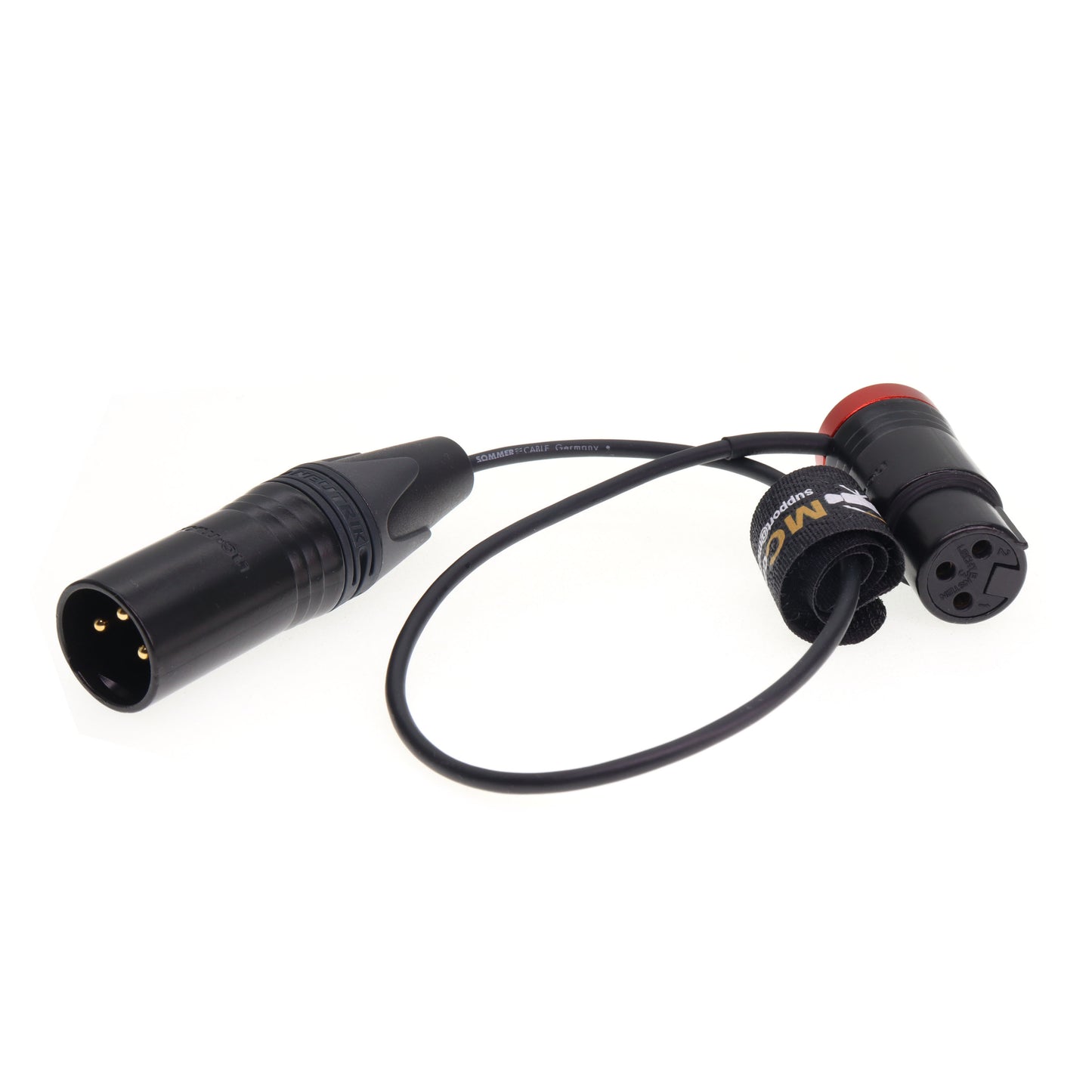Low-Profile XLR 3 Pin Female to Male Ultra-Flexible Audio Cable for Sony|Canon|Blackmagic Pro Cameras & Studio Mixer Balanced Microphone Audio Cables