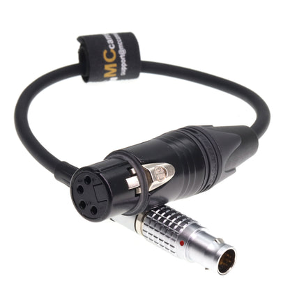Power Cable 4 Pin XLR Female to Straight 1B 6 Pin Male for Ronin 2 Gimbal Stabilizer for Sony F55 SXS Venice Camera