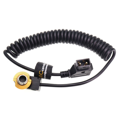 D tap to Right Angle 20-Pin Hirose Power Coiled Cable for Fujinon Cabrio Lens Servo Motor