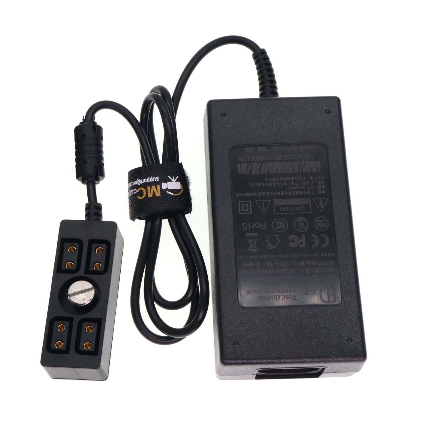 12V 5A Power Adapter to 4 Female D tap Splitter Cable D-tap Hub Adapter Splitter Cable for Monitors Photography Power Accessories