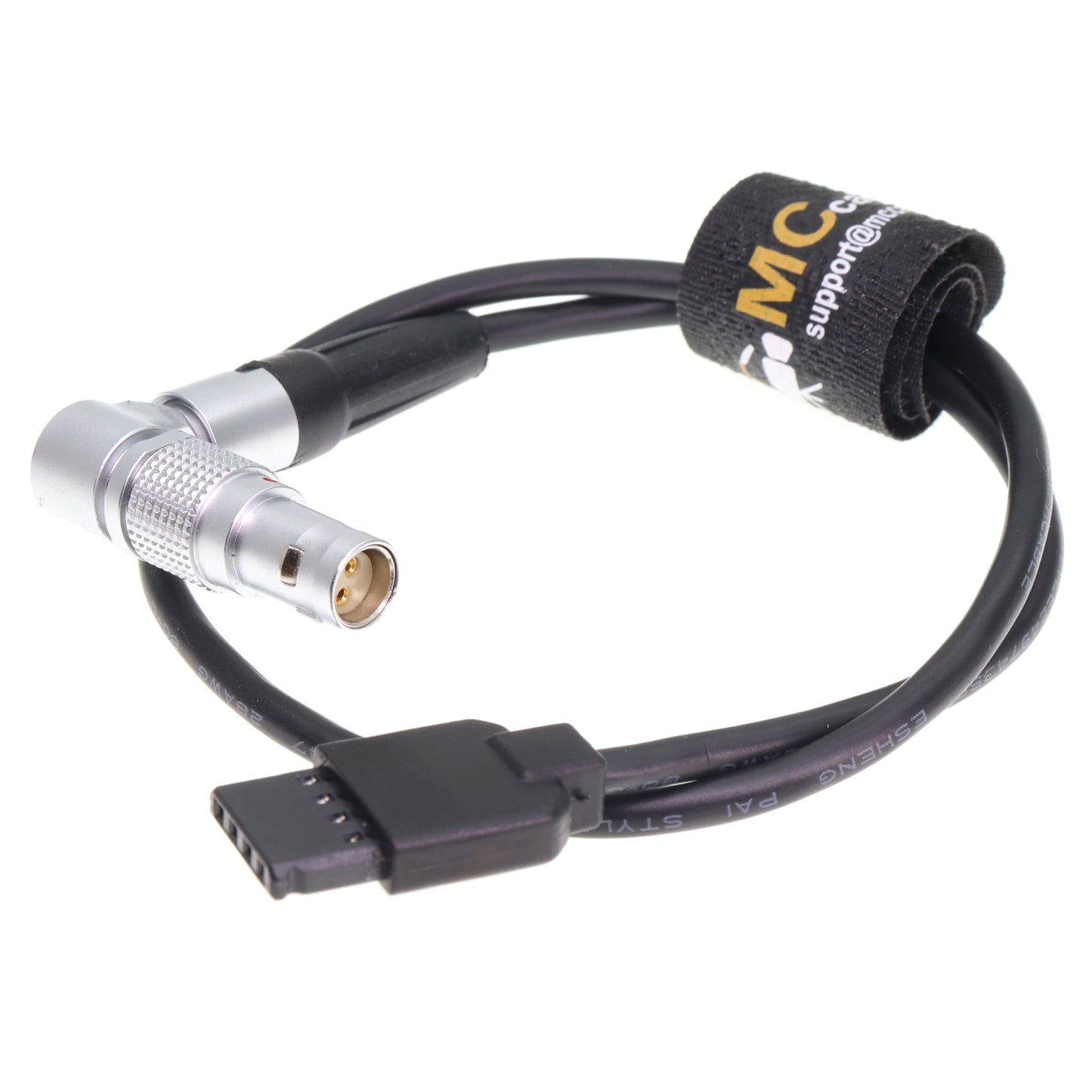 Power Cable for DJI Ronin-S 4pin to RED Komodo Camera Rotatable Right Angle 2 Pin Female