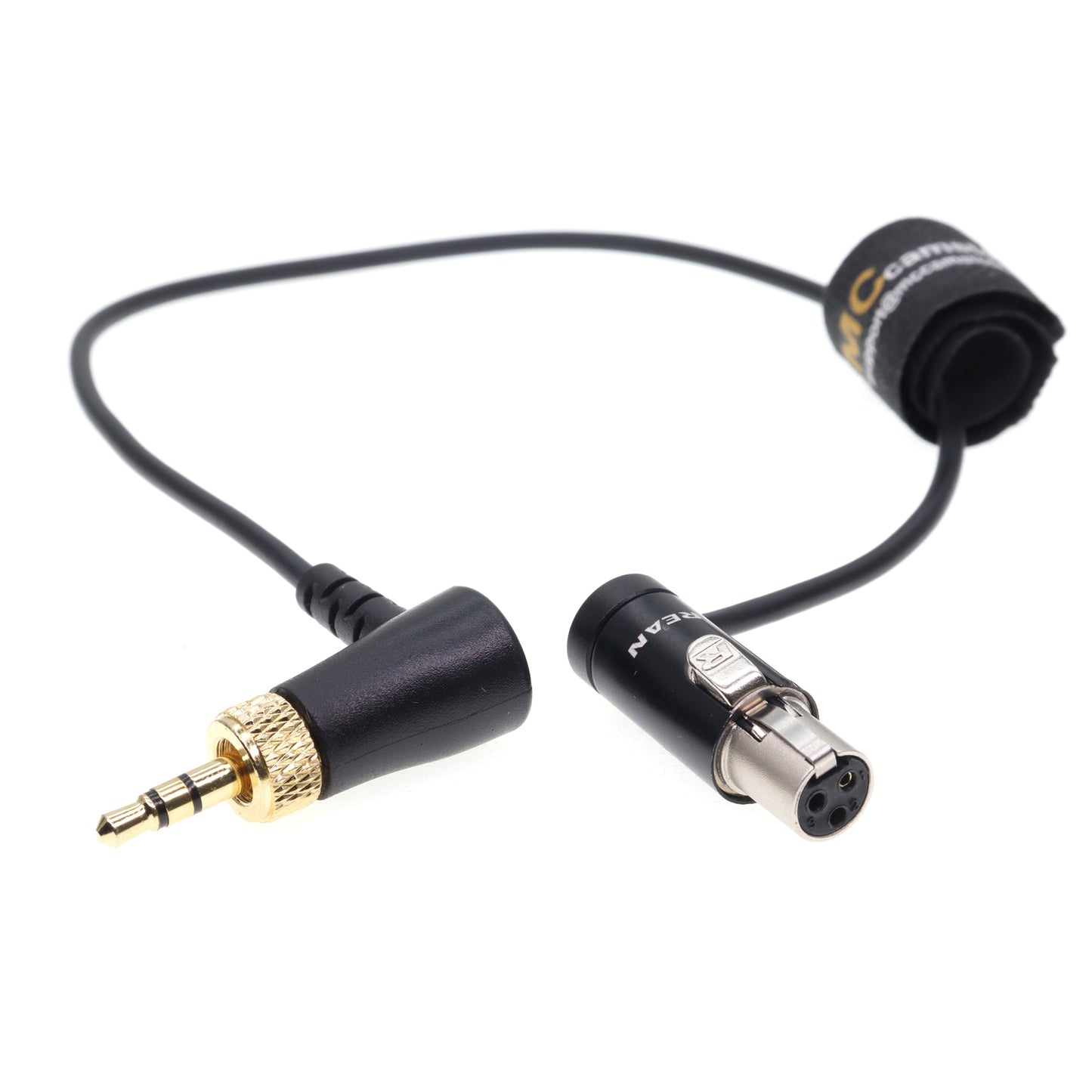 Lock 3.5 TRS to Low-Profile TA3F Audio Cable for Sennheiser EK 2000 for Sony UWP-D11 Receiver for Sound Devices Mixer Line