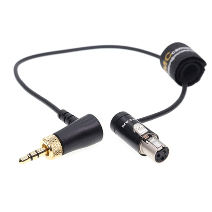 Lock 3.5 TRS to Low-Profile TA3F Audio Cable for Sennheiser EK 2000 for Sony UWP-D11 Receiver for Sound Devices Mixer Line