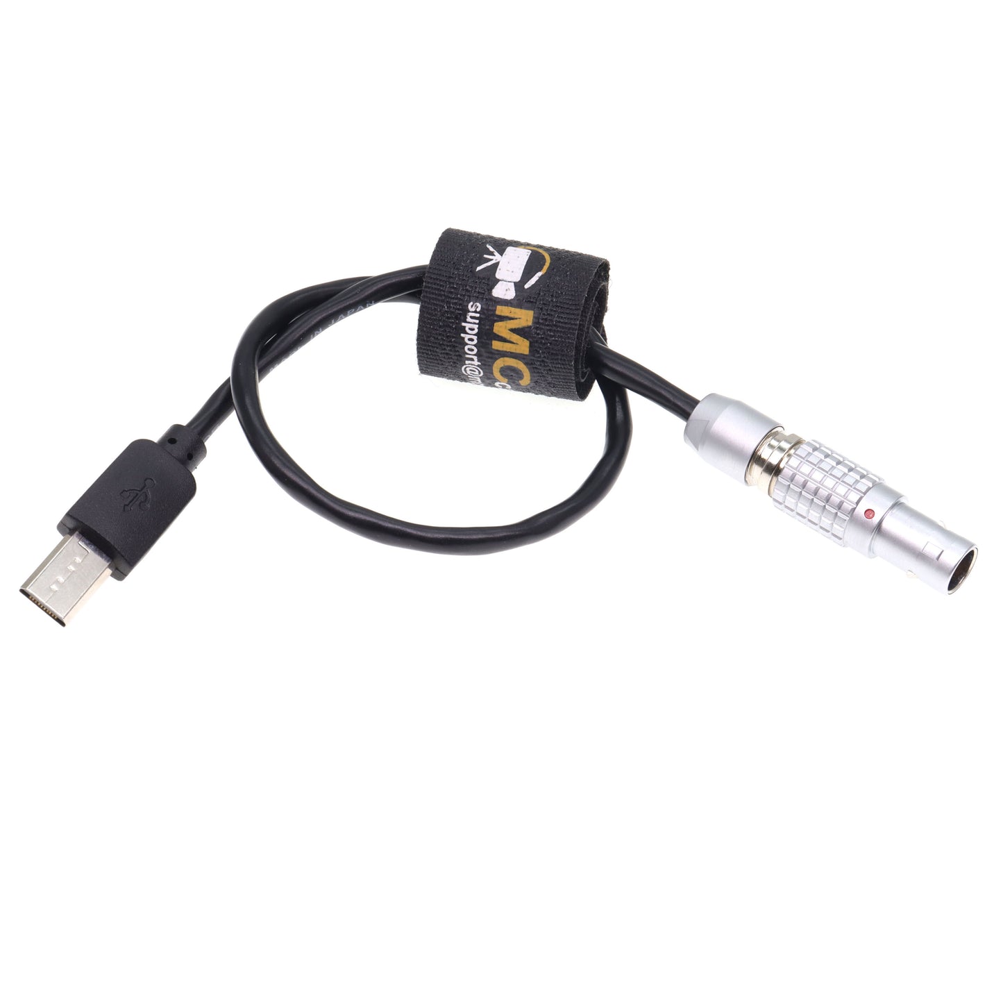 Micro USB to Straight Locking 3.5mm TRS Timecode Cable for Sony FX3 FX30 A7S3 A1 Camera for Deity TC-1 Timecode Generator