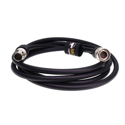 Hirose 20 Pin Male to Hirose 12Pin Male Cabrio Zoom Lens Control Power Cable for Fujinon XK/ZK to Pan-asonic VariCam A-RRI Amira Camera