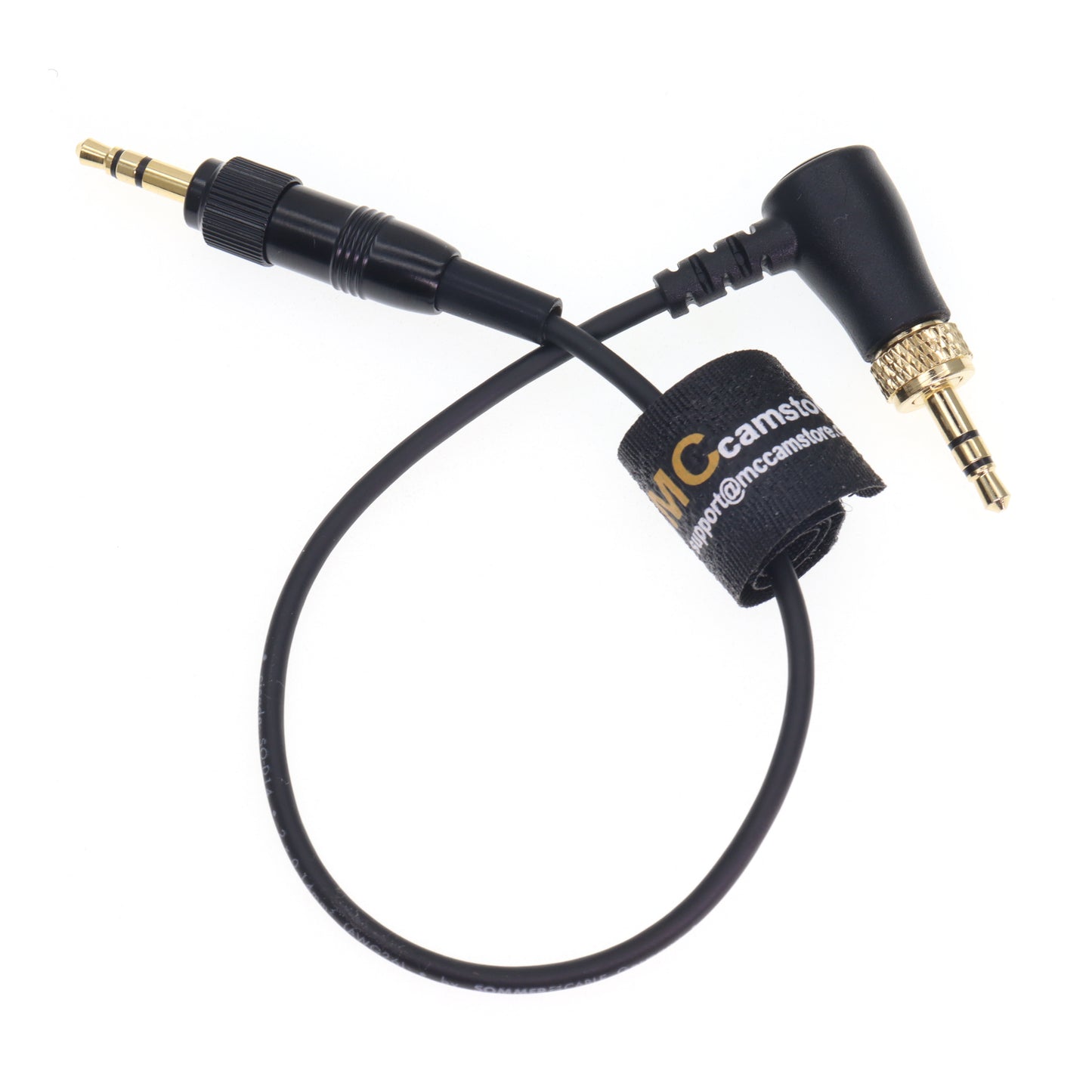 Locking 3.5mm TRS Audio Cable for Sennheiser Mic Wireless Receiver TASCAM Digital Audio Recorder