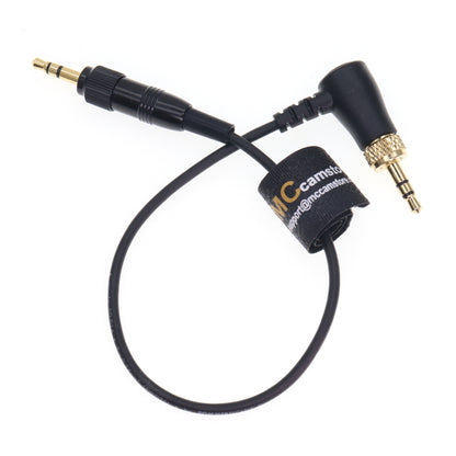 Locking 3.5mm TRS Audio Cable for Sennheiser Mic Wireless Receiver TASCAM Digital Audio Recorder