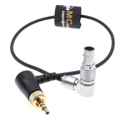 Lock 3.5 TRS Jack to Angle Adjustable 5 Pin Timecode Cable for Deity TC-1 for ARRI Alexa SXT/Sound Devices/Zaxcom Audio Recorder Camera