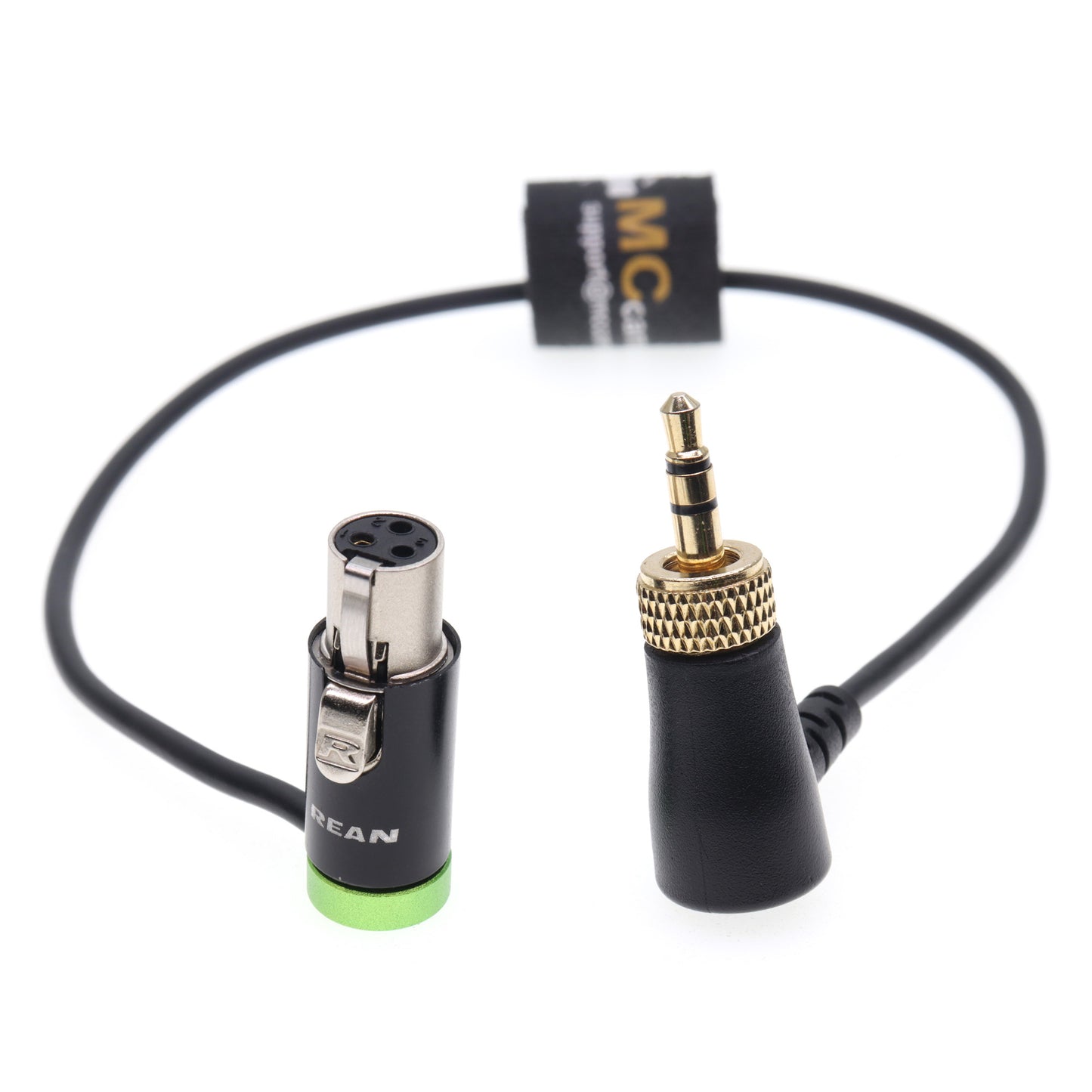 Lock 3.5 TRS to Low-Profile TA3F Audio Cable for Sennheiser EK 2000 for Sony UWP-D11 Receiver for Sound Devices Mixer Line