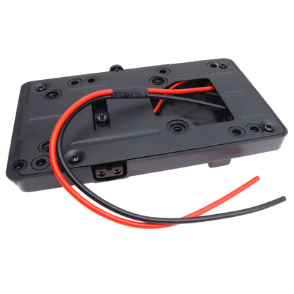 Back Pack Plate Adapter with D-tap Output for Sony V-Mount V-Lock Power External for DSLR Camcorder Video Light BMPCC SLR DSLR DV Camera Battery Adapter