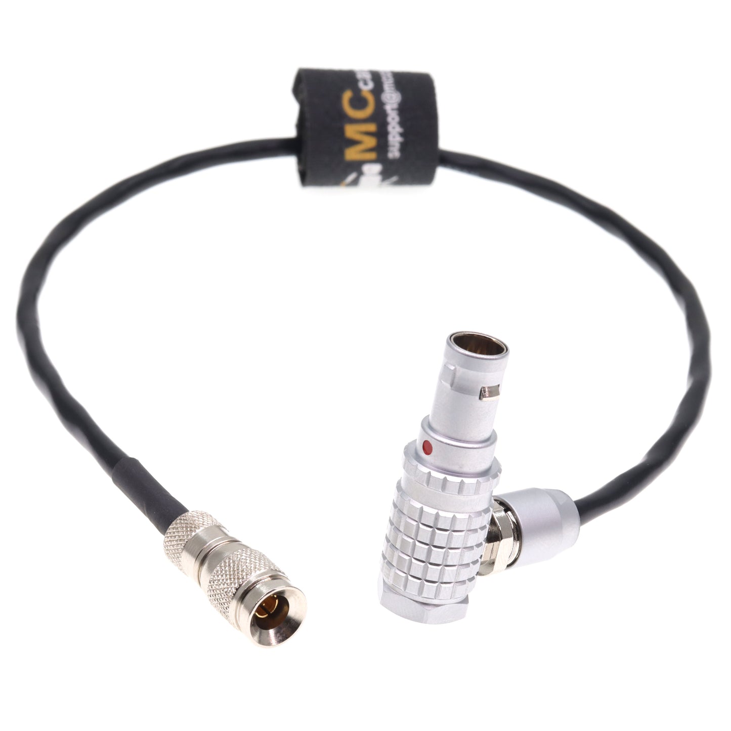 DIN 1.0/2.3 to Elbow 0B 5 Pin Timecode Cable for Ultrasync One for Sound Devices 633 Time Code Sync