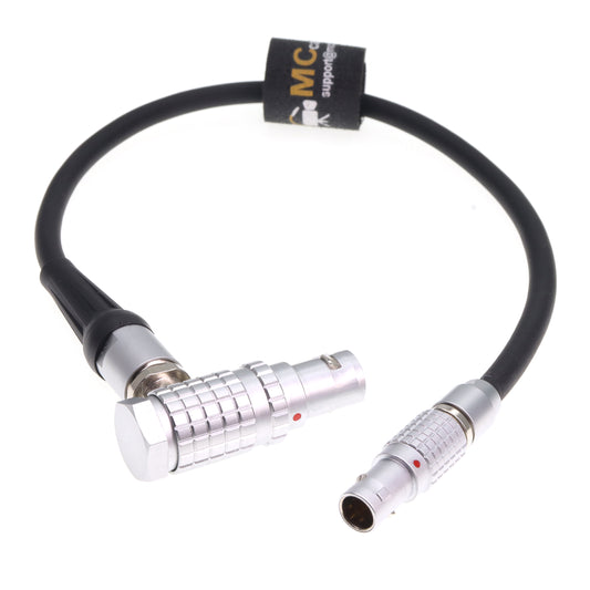 Right Angle Ronin 2 Power 6 Pin 4+2 to 0B 2 Pin for DJI Ronin 2 to Teradek Bolt Pro 1000/3000ft Power Cable