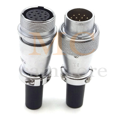 WEIPU WS20 Aviation Connector, 2 3 4 5 6 7 8 9 12 15pin Industrial Electrical Power Cable Plug Socket