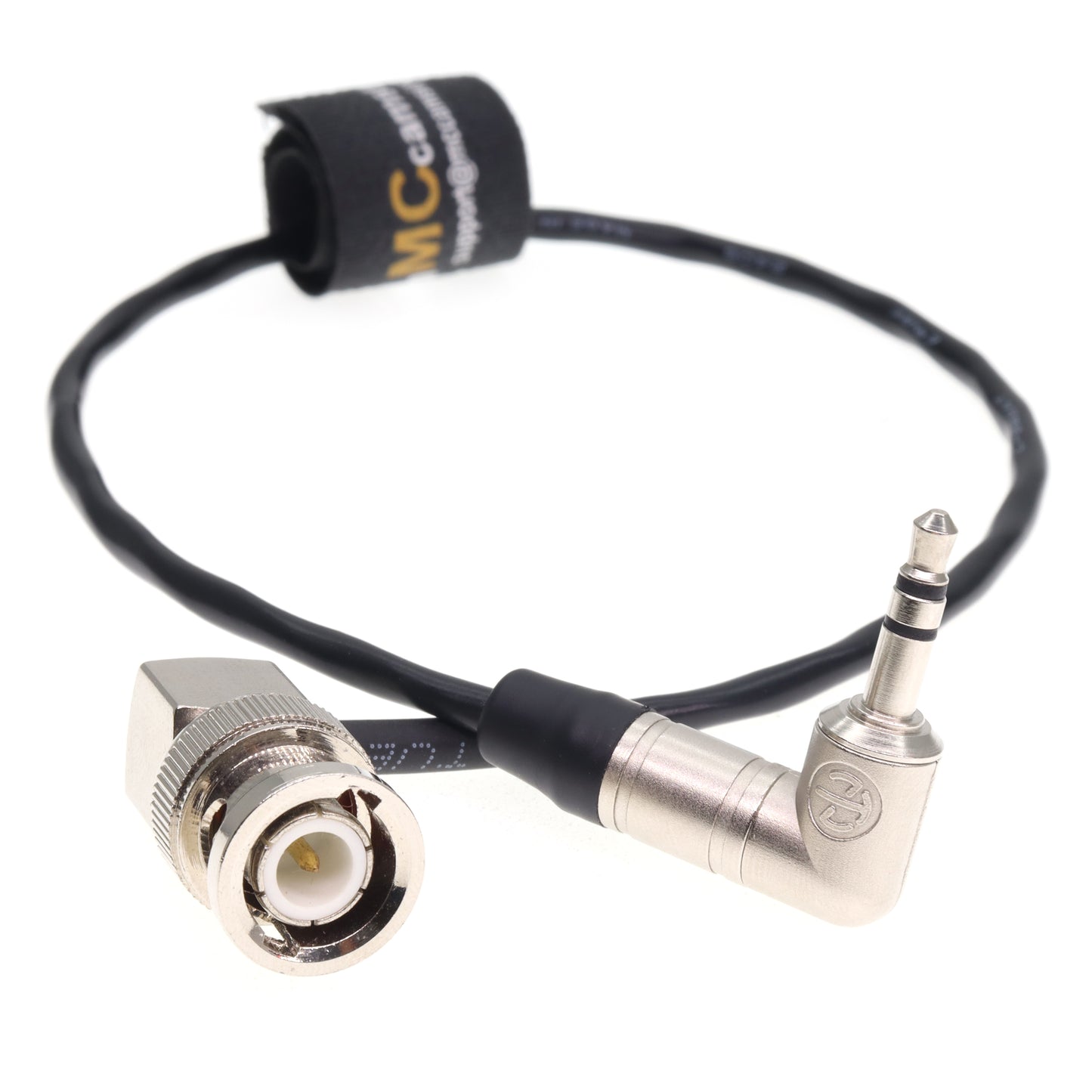 Timecode Cable Tentacle Sync 3.5mm TRS Jack to Right Angle BNC for Canon C70 C300 MK II C500 for Sony F55 FX9 FX6 Time Code Sync