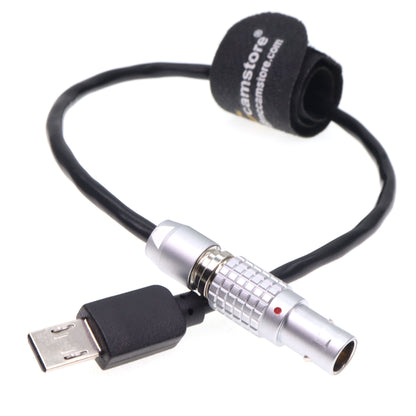 Micro USB to Straight Locking 3.5mm TRS Timecode Cable for Sony FX3 FX30 A7S3 A1 Camera for Deity TC-1 Timecode Generator