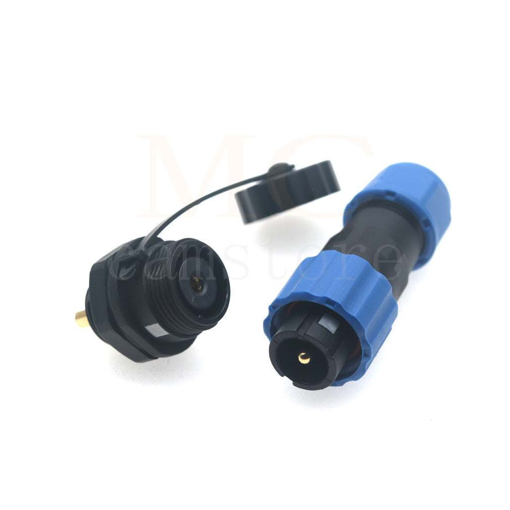 SD13 IP68 Waterproof Connector, 1 2 3 4 5 6 7 pin, Panel mount / Inline docking Aviation Power Connector