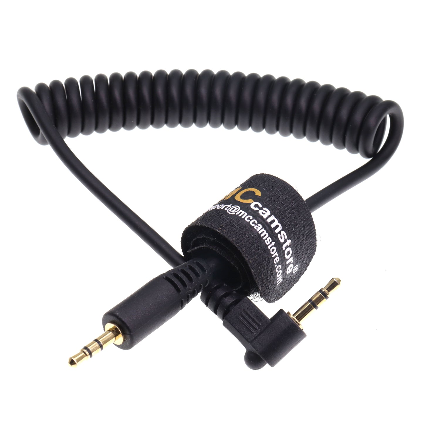 LANC Remote Control Cable 2.5mm to 2.5mm Male Coiled Audio Extension Power Cable for Zoom PXW-FS5 Handgrip Blackmagic URSA Mini